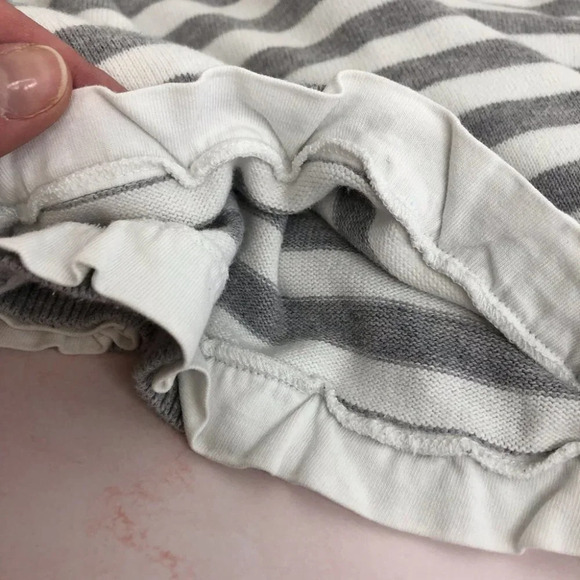 Zara Kids sweater gray stripe with t-shirt hem 3-4 years - Picture 8 of 8